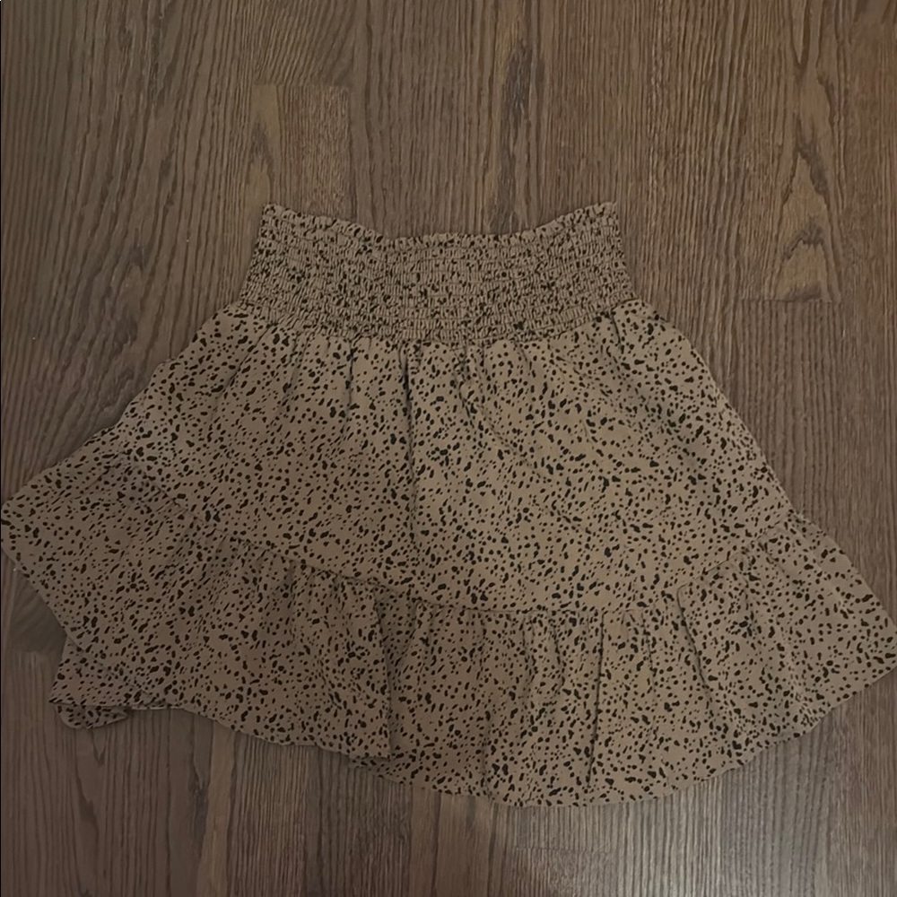 Tan Polka Dot Skirt